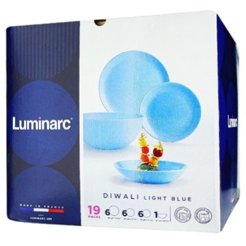 Luminarc Diwali Light Blue 19 részes étkészlet, 503136